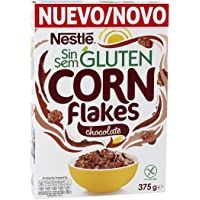 Los mejores  - Cereales NESTLÉ Corn Flakes Chocolate - Copos de maíz tostados con chocolate - 1 paquete de cereales 375g